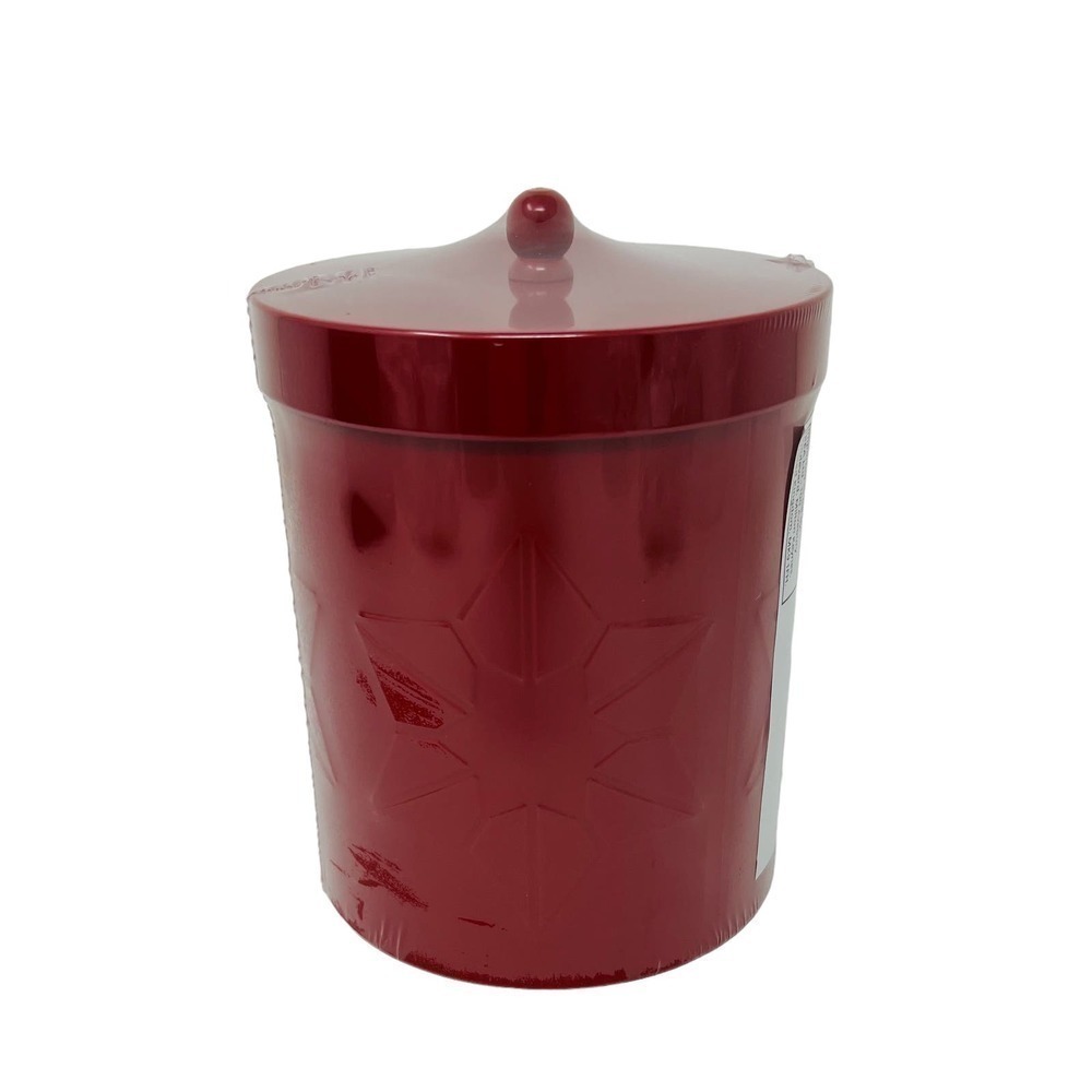 IKEA VINTERFINT 2023 Tin Canister with Lid Dark Red - Picture 3 of 4